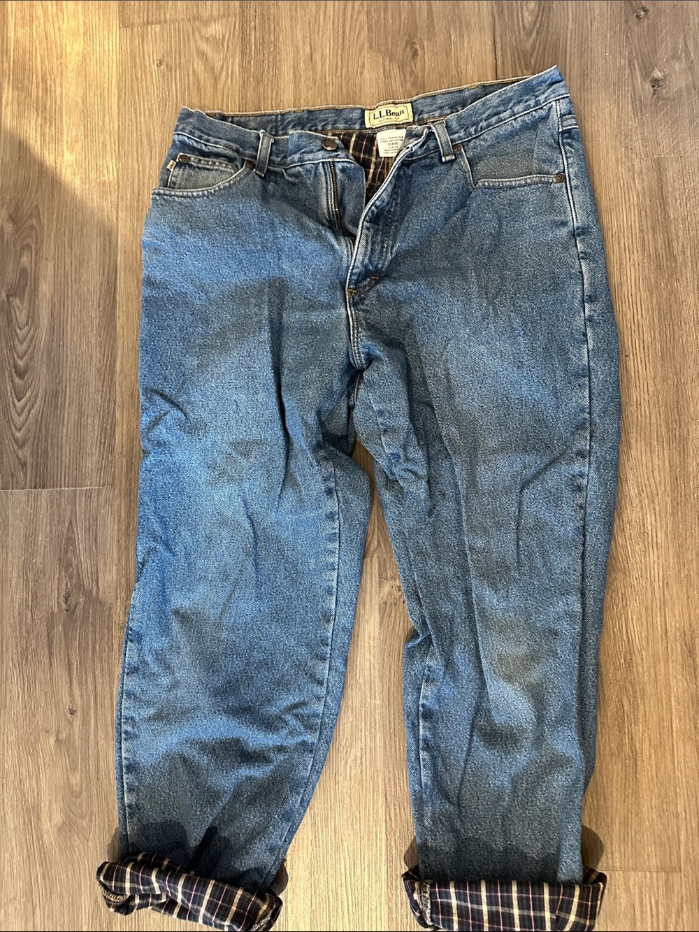 LL Bean Lined Jeans